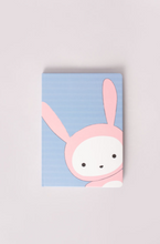 Load image into Gallery viewer, A5 green bunny b hardback notebook (3 styles)
